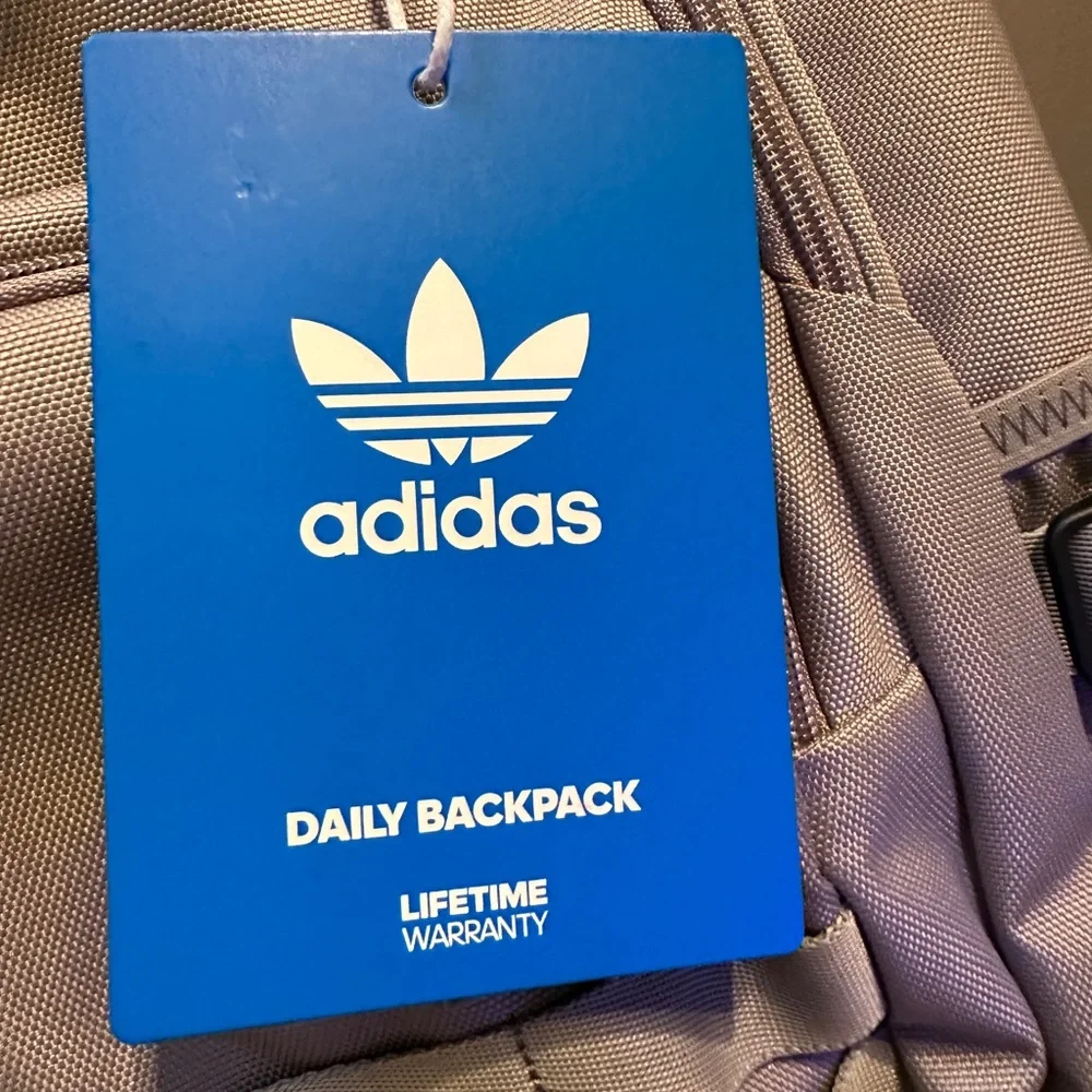 Adidas Backpack in Beige ,holds 16” laptop NWT‎